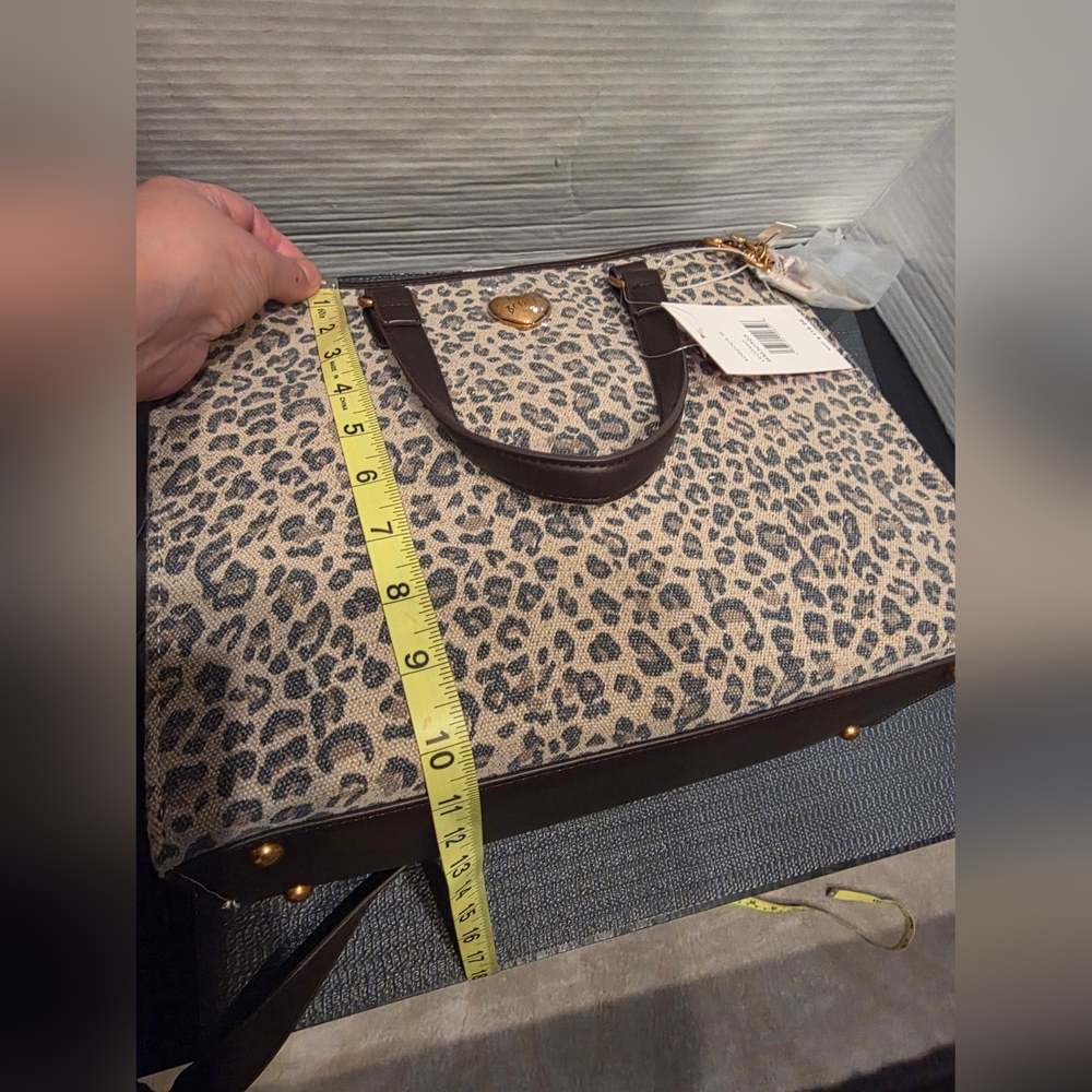 Betsey Johnson With Cowboy Boot Chain Leopard Bag. - Picture 15 of 16